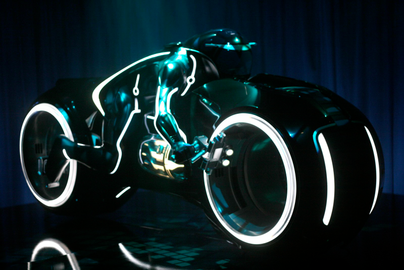 Illustration for article titled Tron Light Cycle Revealed Live At Flynn's Arcade!